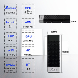 Tvstick Hộp Tv Thông Minh X96S Amlogic S905y2 2.4G 5.8G Wifi 4G/32G 4K Thiết Kế Nhà Sản Xuất Gậy Mini Pc X96 - Product Image 3