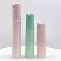 Nouvelle conception, vente en gros, flacon de lotion de 20 ml, 30 ml, 40 ml, couleur macaron vert et rose, flacon vide pour parfums, vaporisateur d'eau en plastique à fine brume