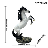Cheval créatif arrive avec succès Figurine décorative Home Bar Cabinet Ornement pour l'attraction de la richesse