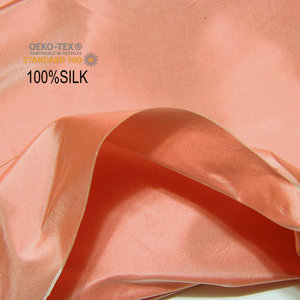 Tela de Tafetán de Seda de Morera 100% de 16 Momme al por Mayor por Metro, Teñida con Hilo, Tejido Liso, OEKO-TEX para Vestido de Novia, Cortina, Kimono - Product Image 1