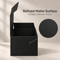 Boîte en carton pliable découpée sur mesure avec fermeture à languette ajustée, dimensions personnalisées pour la présentation de produits de détail