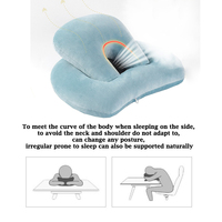 Oreiller de sieste multifonctionnel en fibre PP pour salle de classe et bureau, idéal pour l'école, le bureau et les voyages en avion, tricoté et doux