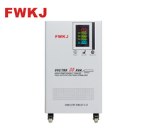 Régulateur de tension triphasé 30 KVA entièrement automatique avec technologie SVC à commande par servomoteur à enroulement en cuivre, écran LCD, 50 Hz