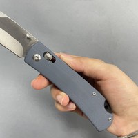 TLJX21 CNC meulage 3CR13 acier Satin couteau de poche lame pliante auto-défense outil tactique G10 poignée axe serrure couteau de chasse
