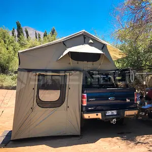 זול 5 אנשים אוהל גג נספח רכב אוהלי גג קמפינג חיצוני ואן גג רכב אוהלים לרכב שטח 4x4