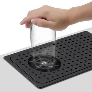 Enjuagador de Vasos Portátil de Acero Inoxidable para Cafetería, Enjuagador de Vasos Activado por Presión - Product Image 2