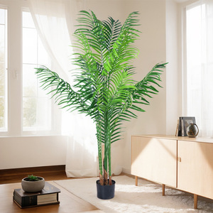 Plante artificielle de palmier du voyageur Xinchengzhi, 200 cm, grande décoration d'intérieur, ornement de sol, verdure en plastique - Product Image 3