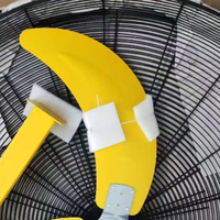 Ventilateur de pulvérisation d'eau à haut volume BLDC de 36 pouces, IP54, haute pression, robuste, mobile, pour extérieur, avec roues