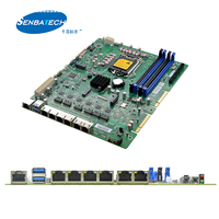 Q570SL _ 6L LGA 1200 Q570 DDR4 pare-feu carte mère 6 Lan 4 USB 2 COM sécurité réseau industriel intégré pare-feu carte mère