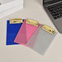 Support de tableau d'écriture avec logo personnalisable avec clip en métal acrylique brillant Clip de pression Clip de menu-pour les cadeaux d'affaires et promotionnels