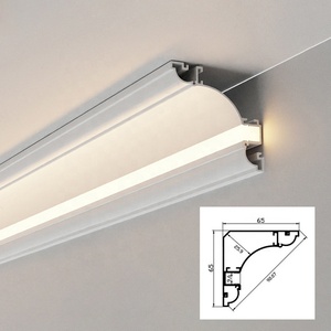<span class=keywords><strong>Profilo</strong></span> <span class=keywords><strong>LED</strong></span> in Alluminio OEM per Strisce Luminose, Canalina Flessibile da Incasso per Cartongesso e Soffitto, Ideale per Hotel - Product Image 3