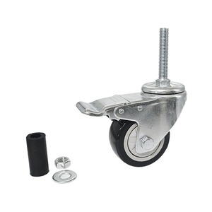 Bánh xe phổ quát 3 inch, 4 inch, 5 inch/Ống ròng rọc với phanh, ống tròn Kính thiên văn, Bánh xe Ống Composite PVC - Product Image 2