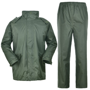 Venta al por mayor de fábrica camuflaje poliéster impermeable Poncho traje de lluvia impermeable con precio bajo - Product Image 1