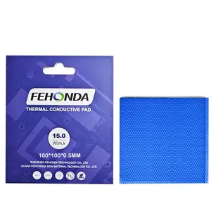 Fehonda Hot Sale 85*45mm 1.75mm 2.25mm Custom Thermale Padded 10mm Heat Silicone Rubber Fehonda 15W/mk Thermal Pad
