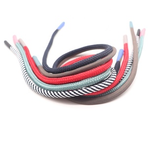 Jacquard Biểu Tượng Tùy Chỉnh Polyester Dây Vòng Vẽ Dây Cho Hoodies Và Dây Dây Kéo Dây Kéo Với Cao Su Lời Khuyên Cho Túi Xách Giày - Product Image 2