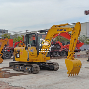 รถขุดขนาดเล็กมือสอง 6 ตัน ยี่ห้อ KOMATSU รุ่น PC58 พร้อมเครื่องยนต์และปั๊มเดิมๆ สำหรับงานก่อสร้าง ยี่ห้อ KOMATSU รุ่น PC58 PC60 PC70 สำหรับงานดิน - Product Image 1