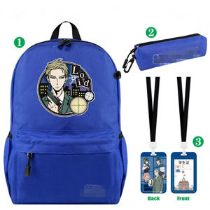 9 Styles Anime Sacs d'école SPY FAMILY Sac à dos en nylon + sac porte-carte + sac à crayons (ensemble) - Product Image 1