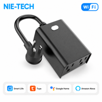 Ip65 עמיד למים חיצוני Wifi Plug 2 שקעים Wifi Smart Plug Socket Outdoor Plug Tuya Smart Home Assistant Smartthings Etl Fcc