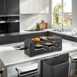Mini <span class=keywords><strong>raclette</strong></span> électrique avec plaque antiadhésive détachable pierre connectable <span class=keywords><strong>pour</strong></span> <span class=keywords><strong>2</strong></span> <span class=keywords><strong>personnes</strong></span> <span class=keywords><strong>pour</strong></span> usage domestique ou hôtelier - Product Image 2
