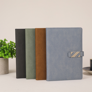 Thread Sewing Leather Printed PROMOTION Notebooks Wholesale Custom Type Creative Color PU Diary Magnet Button High-end A5