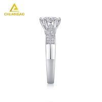 Bague de fiançailles en or avec diamant de laboratoire 18 carats taille brillant, certifiée IGI, clarté VVS, cadeau de mariage ou de fête, bijoux
