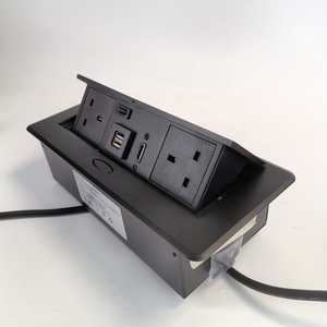2 Anh Ổ cắm điện ẩn Máy tính để bàn kết nối dữ liệu ổ cắm hộp hội nghị Bảng đa phương tiện văn phòng bảng điện bật lên ổ cắm <span class=keywords><strong>USB</strong></span>-C - Product Image 3