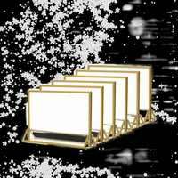 5*7 4*6 Double Face Or Portable Acrylique Signe Titulaire A5 A6 Menu et Numéro De Table De Mariage Présentoir pour Photos Signalisation