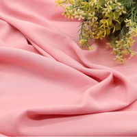 Tissu tissé 100 % polyester uni, respirant, antistatique, de poids moyen, pour textiles de maison, robes de mariée et doublures de costumes pour femmes