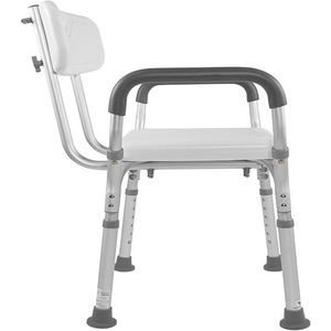Chaise de douche réglable Science Alliance 50,8x44,5 cm en alliage d'aluminium, siège de bain antidérapant pour personnes âgées et femmes enceintes - Product Image 4