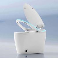 Toilette intelligente haut de gamme Cloud Egg pour la maison, à poser au sol, entièrement automatique, avec abattant automatique, sans eau et à pression limitée