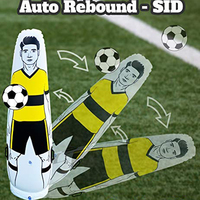 Mannequin de football gonflable et pliable pour l'entraînement des gardiens de but – Cible gonflable en PVC durable pour exercices d'équipe et entraînement des jeunes
