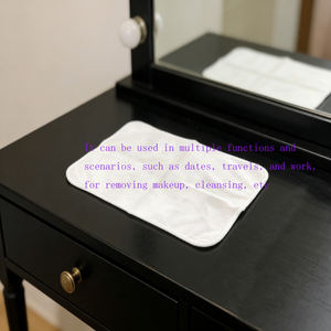 Serviette de Visage Carrée en Fibre de Bambou Douce et Hypoallergénique 10x10cm pour Homme, Femme, Fille et Garçon – Idéale pour le Démaquillage et l'Élimination de la Transpiration - Product Image 4