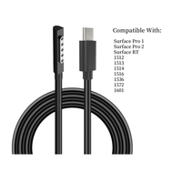 Adaptateur de chargeur USB Type C PD, câble de charge rapide, alimentation pour Microsoft Surface PRO1/2 Surface RT