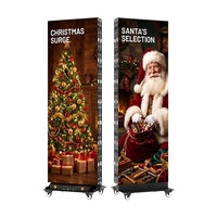 Écran d'affichage numérique LED sur pied 80 pouces P1.53 P1.86 P2.5 ultra fin 43 mm avec cadre en aluminium intelligent pour affichage numérique intérieur