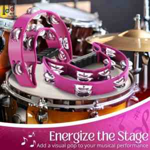 Diseño privado Precio más bajo con tambor de mano hermoso de alta calidad Pandereta educativa para niños para jardín de infantes - Product Image 5