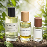 Flacon de parfum vide à sertir transparent, petit format, 10ml 15ml 20ml, rond, avec bouchon en bois – Prix usine