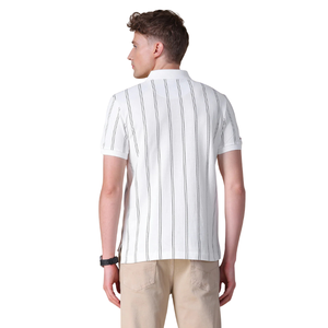 Polo Casual de Manga Corta para Hombre, Cómodo, Diseño Sólido, Tejido de Punto, Transpirable, Cuello Camisero, Tinte Uniforme, Ropa de Trabajo - Product Image 3