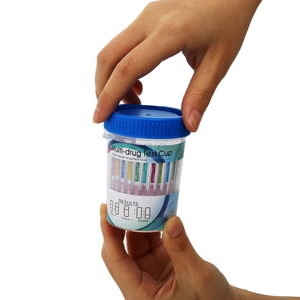 클리아 웨이브 510K AMP, BAR, BZO,ETG,COC,MET,<span class=keywords><strong>OXY</strong></span>, MTD, PCP, 다뇨 DOA 약물 테스트 컵 - Product Image 1