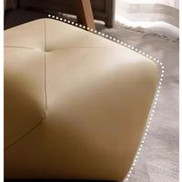 Pouf carré moderne en cuir, repose-pieds, siège cube pour salon, chambre, côté canapé, tabouret décoratif d'appoint