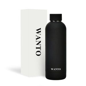 Wanto 350ml 500ml 750ml <span class=keywords><strong>1000ml</strong></span> Termo de vacío de acero inoxidable Botellas de agua aisladas Frascos con logotipo de impresión personalizado - Product Image 1