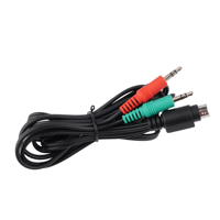Maßgefertigtes Mini-Din 6,35 AUX Koaxial-Optisches Faser-Audiokabel Kombinierte Abschirmung PVC-Ummantelung Mikrofon Lautsprecher DVD-Player