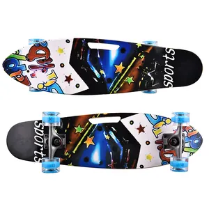 Caminhão de skate surf portátil personalizado para skate profissional de impressão para venda skate personalizado de 4 rodas