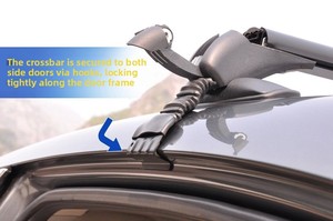 Portaequipajes Universal para Techo de Auto con Barra Transversal, Capacidad de 200 kg, para Bicicletas y Viajes - Product Image 3