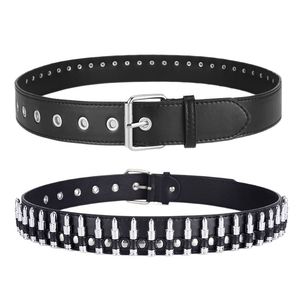 Designer Ceintures Rétro Punk Style À La Mode Hommes/Femmes Y2K Personnalisé Rock Hip Alliage 3.3cm Largeur <span class=keywords><strong>Ceinture</strong></span> En Cuir En Gros - Product Image 5