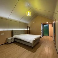 Maison préfabriquée moderne en acier, imperméable, pour villa, appartement, hôtel, salon, utilisation en triangle