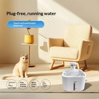Fontaine à eau automatique thermostatée pour animaux de compagnie, détachable, contrôlée par application, avec capteur infrarouge et distribution programmée de l'eau, pour chats et chiens