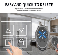 Transmisor Universal YET2212 de 4 Botones con Código Variable/Aprendizaje y Indicador LED para Puertas de Garaje y Abridores de Portones (Automático)