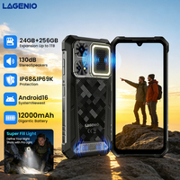 Mejor Relación Calidad-Precio LAGENIO Rhino1 Pro Android 16 Widevine L1 EU Travel ME Work BT Resistente al Agua IP68 Smartphone Robusto para Exteriores