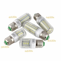 Ampoule de maïs E27 E14 Base 24 36 48 56 69 72 96 LEDs SMD 5730 110v 220V Lampada lampe à LED lustre bougie lumière LED Bombilla
