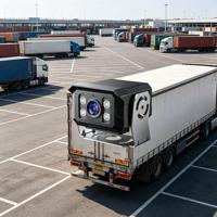 Caméra de camion 4G GPS 1080P avec double stockage (carte TF et enregistrement cloud), détection humaine, surveillance de stationnement, sécurité des véhicules logistiques IP67